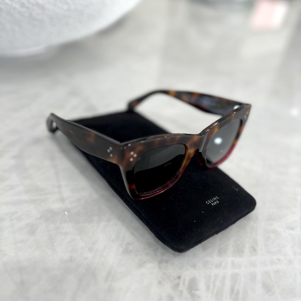 CELINE two tone cat eye sunglasses